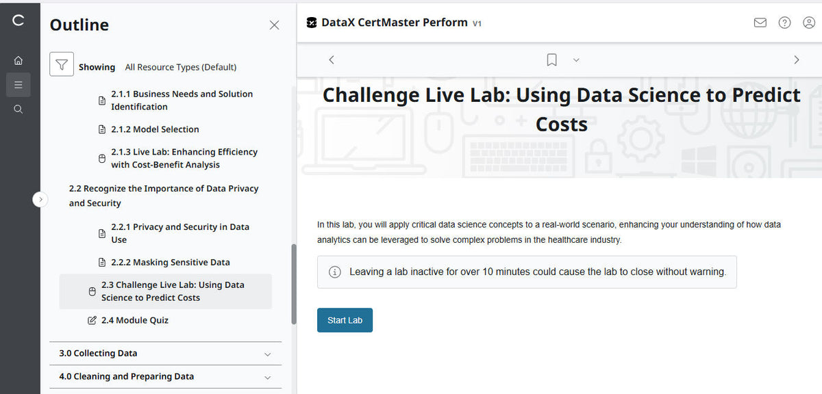 Best Price Guarantee ✅ CompTIA DataX CertMaster Perform (V1)