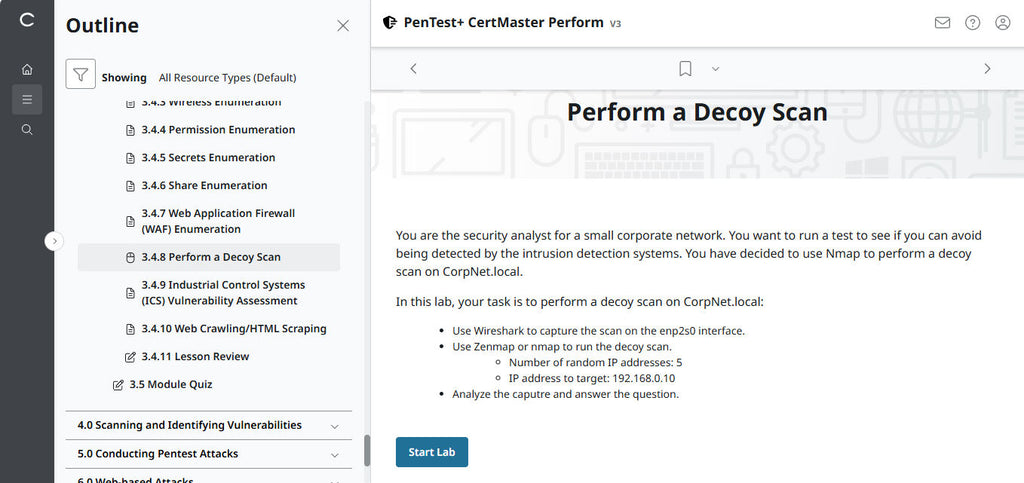 CompTIA PenTest+ CertMaster Perform  PT0-003 (V3) (12 Month Access )