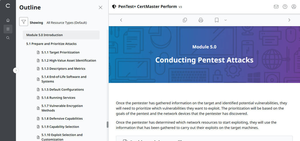 CompTIA PenTest+ CertMaster Perform  PT0-003 (V3) (12 Month Access )