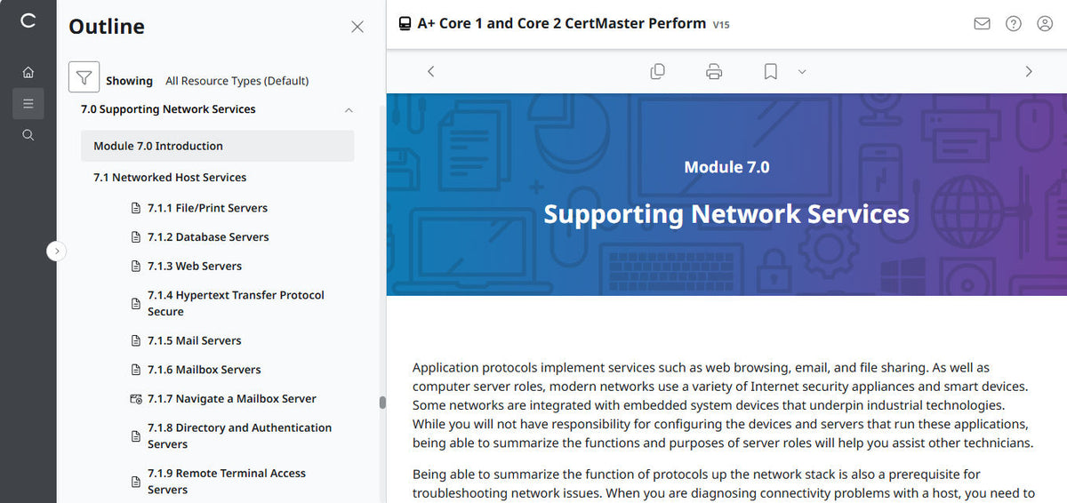 CompTIA A+ Core 1 & 2 CertMaster Perform  (V15)