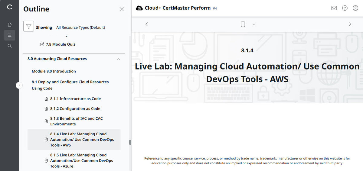 CompTIA Cloud+ CertMaster Perform (CV0-004)
