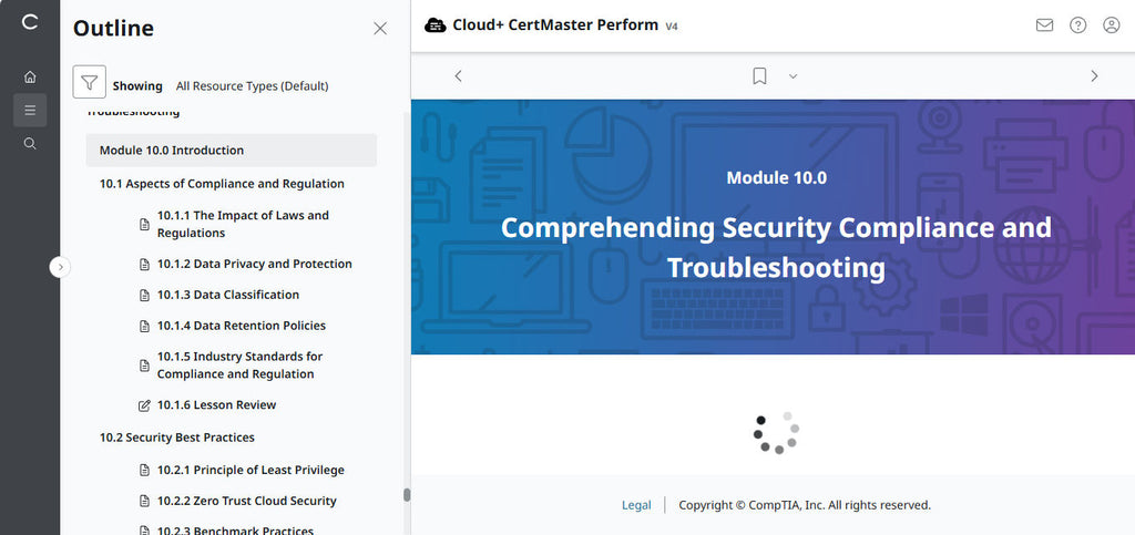 CompTIA Cloud+ CertMaster Perform (CV0-004)